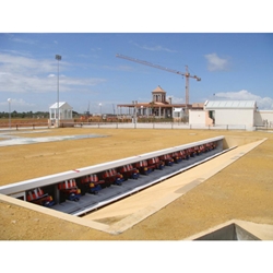 A Club in Sevilla , Spain. Each ring has Olympic trap, Helice and Pigeons.