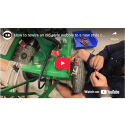 How to rewire an old-style wobble to a new style control box.